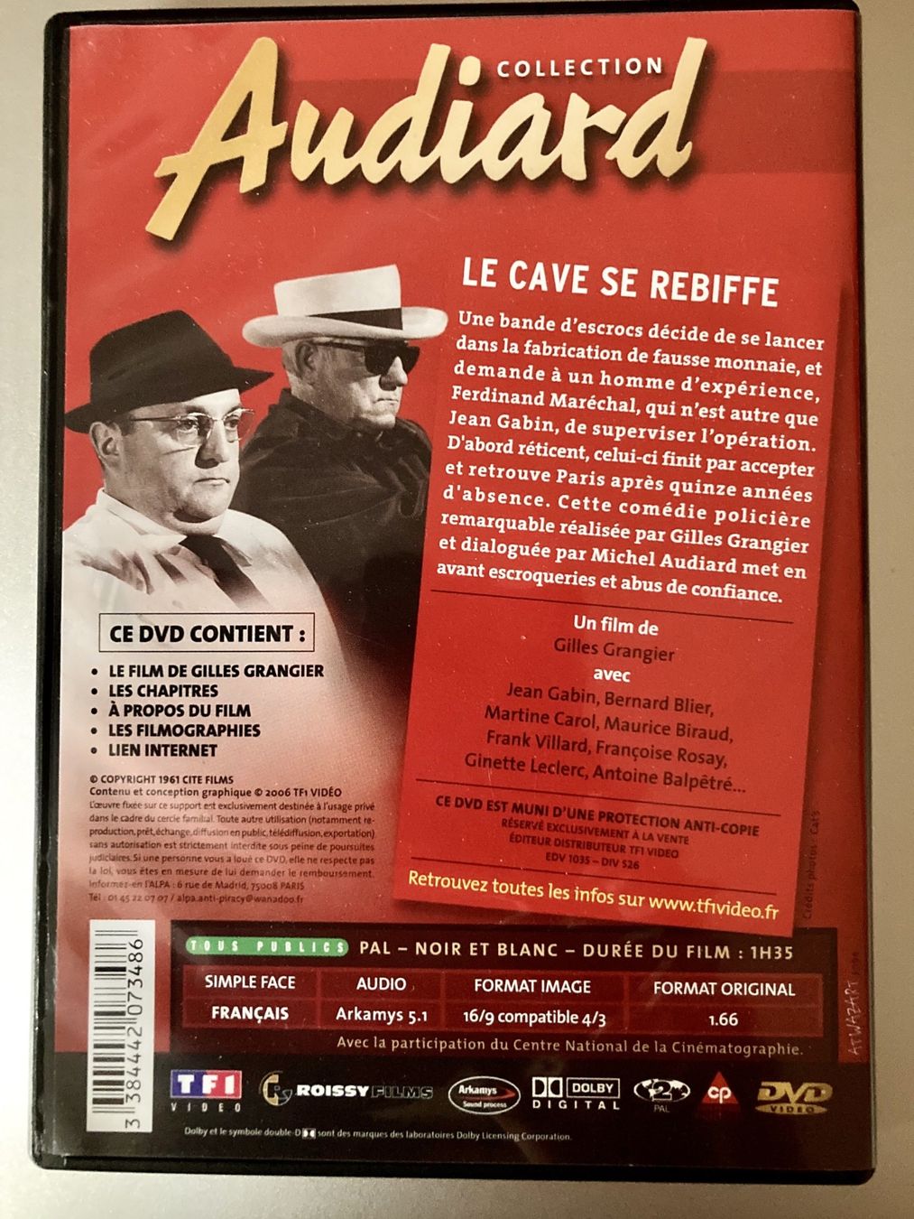 Tous les DVDs: Le cave se rebiffe - Gabin, Blier – D'occasion à Neuchâtel par Rougesky 1