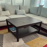 Schwarzer Loungetisch 100x75x48cm