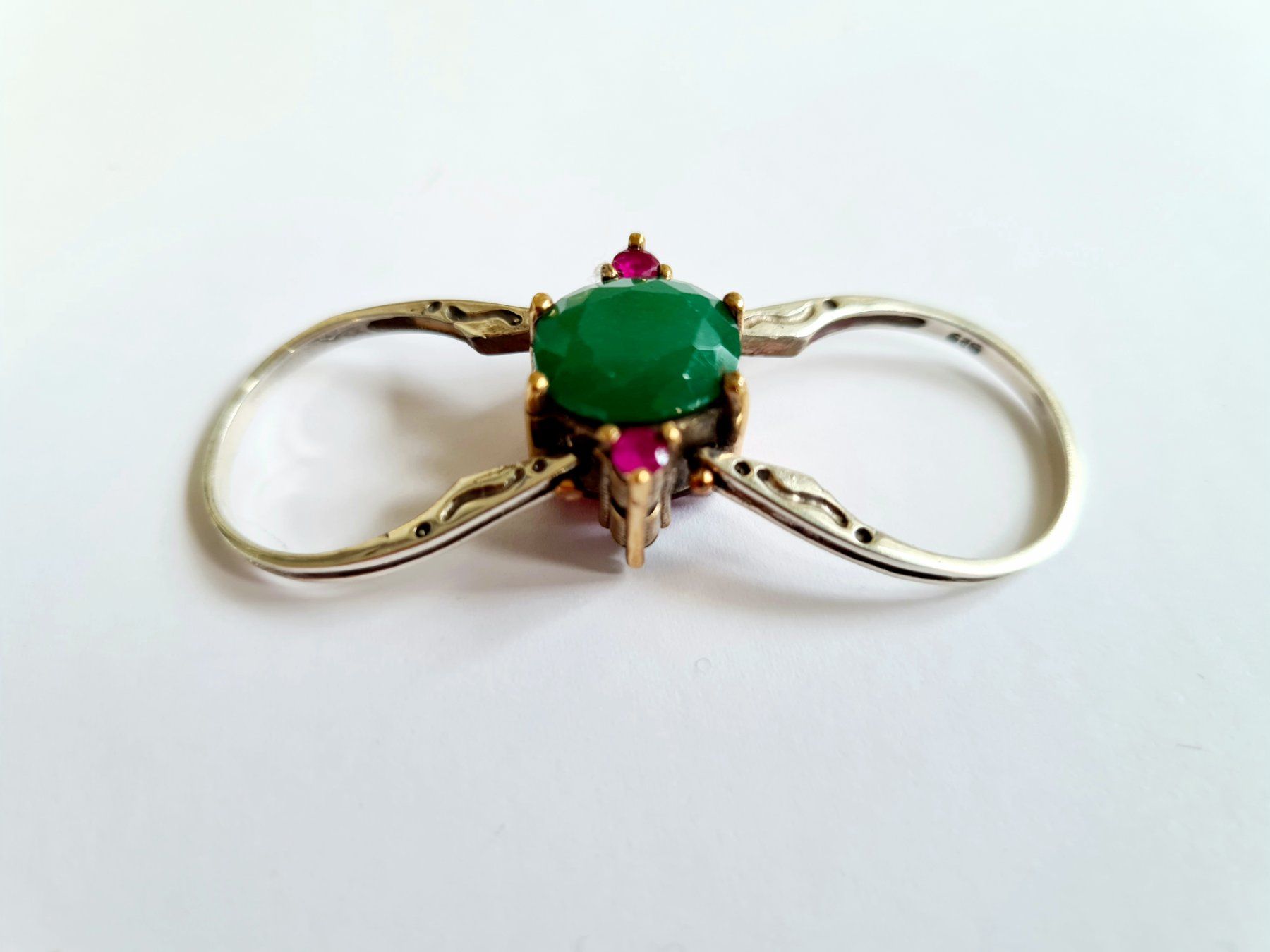 Ringe: Wechsel-Ring Silber mit Rubinen und Smaragden Grösse 58 – Neu (gemäss Beschreibung) aus Zürich von benedikt12 4