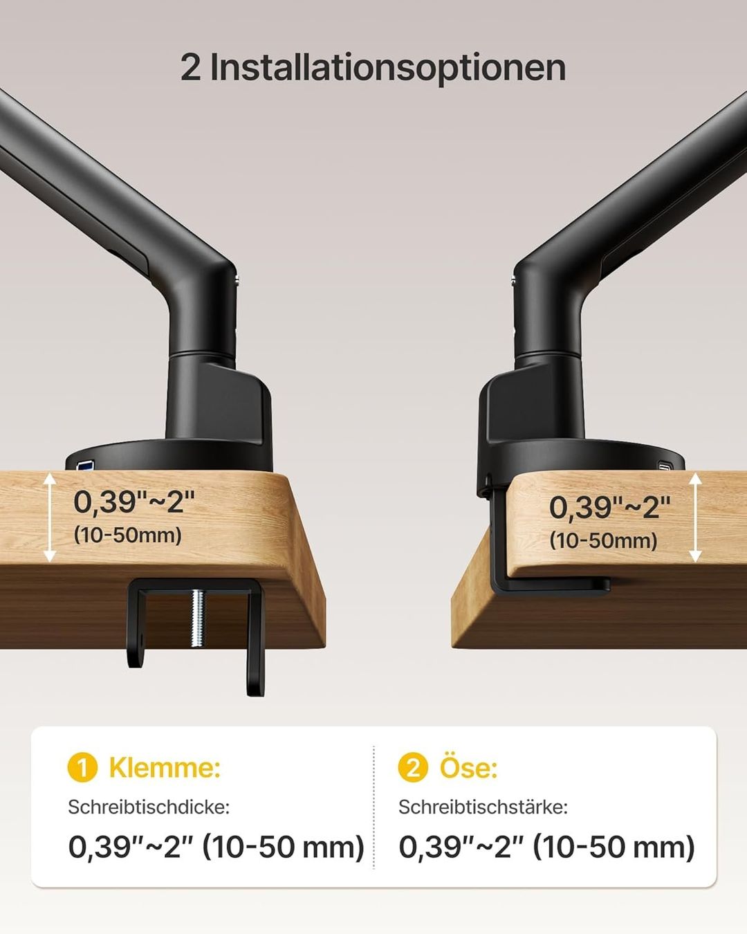 Staffa per monitor: Monitor Halterung Gasfeder 17-40 Zoll USB – Nuovo e nell'imballaggio originale da Suhr venduto da SchnapperCH 6