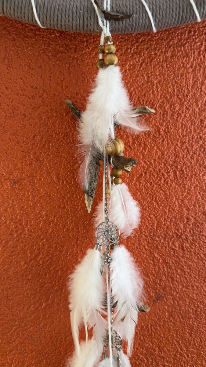 Tutte le decorazioni: Traumfänger Eule gehäkelt weiss mit Federn Einzelstück – Nuovo (secondo la descrizione) da Thunstetten venduto da Specht71 5