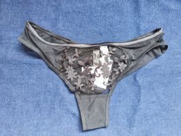 New Intimissimi black lace thong slip S