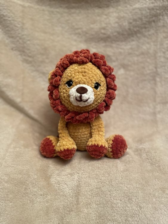 Doudou Lion Au Crochet Fait Main – 33 Cm – Tout Doux Pour Les Petits
