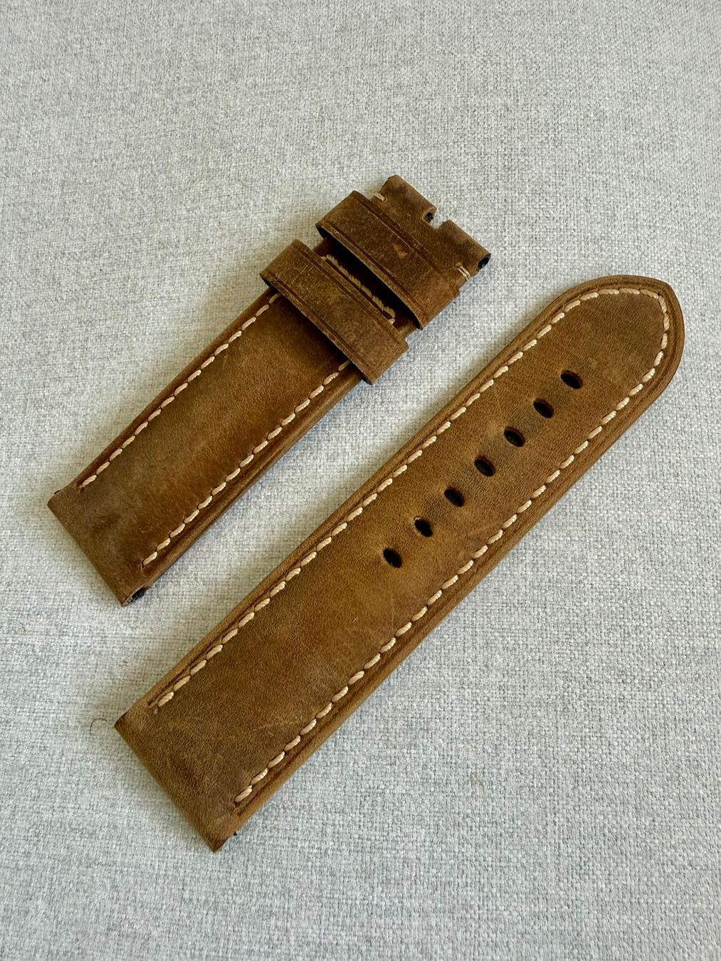 Panerai Armbänder & -reifen: Panerai OEM brown leather strap 26/26 mm – Neu (gemäss Beschreibung) aus Rivaz von yoda2005
