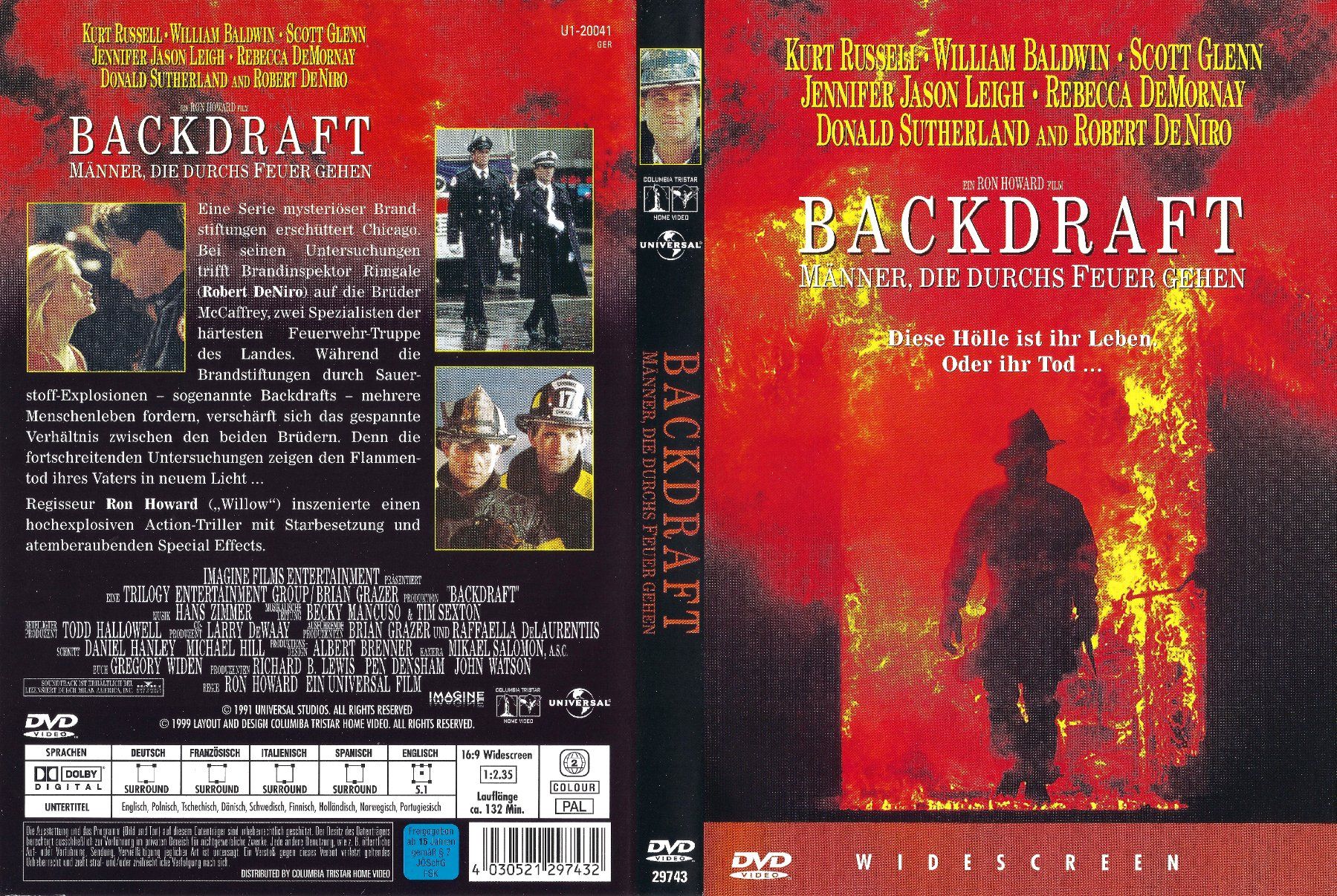 Tous les DVDs: Backdraft - Männer, die durchs Feuer gehen – D'occasion à Zürich par Cineasten