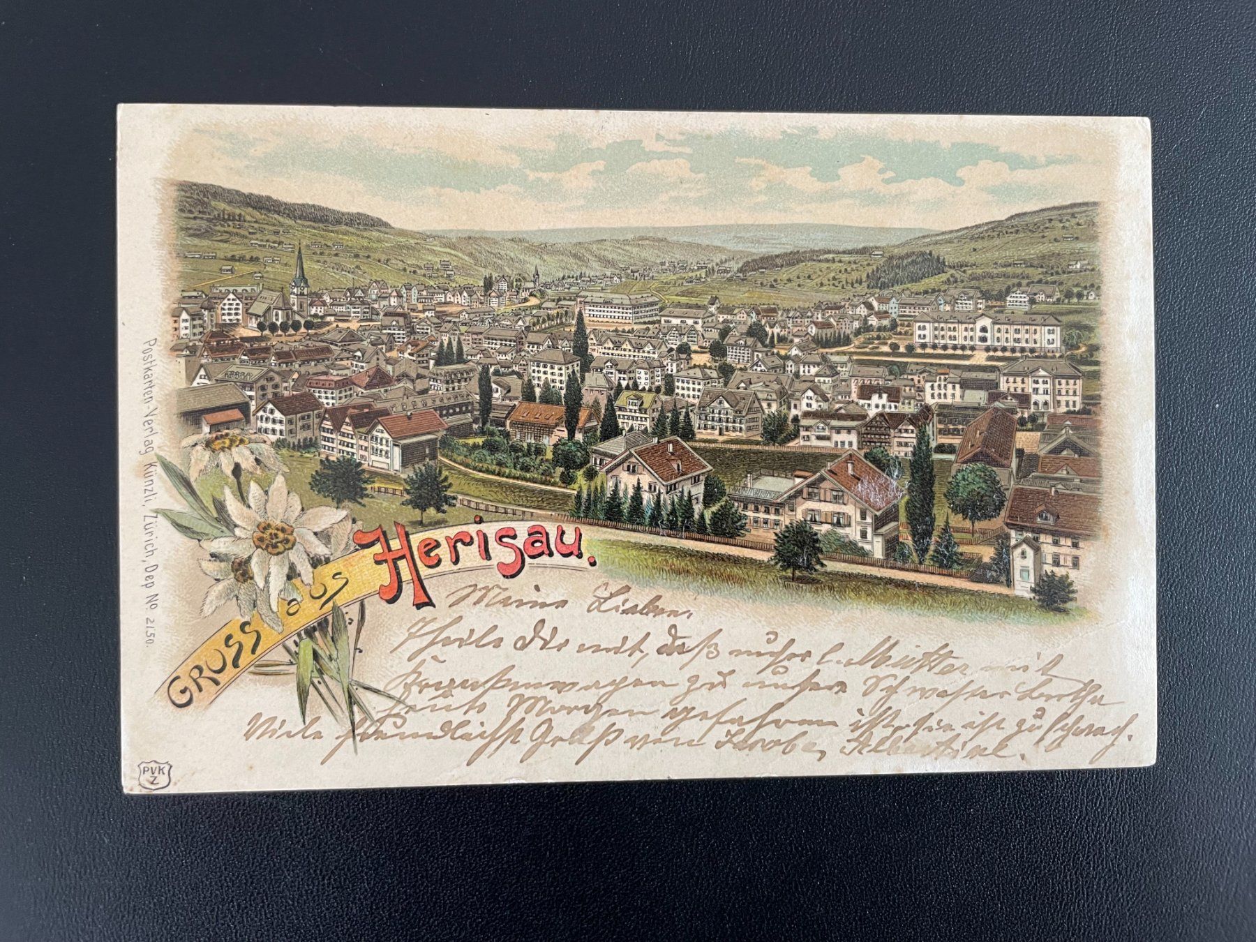 Cartoline postali: AK AR Litho Herisau, Dorfansicht – Usato da Thal venduto da Danny82
