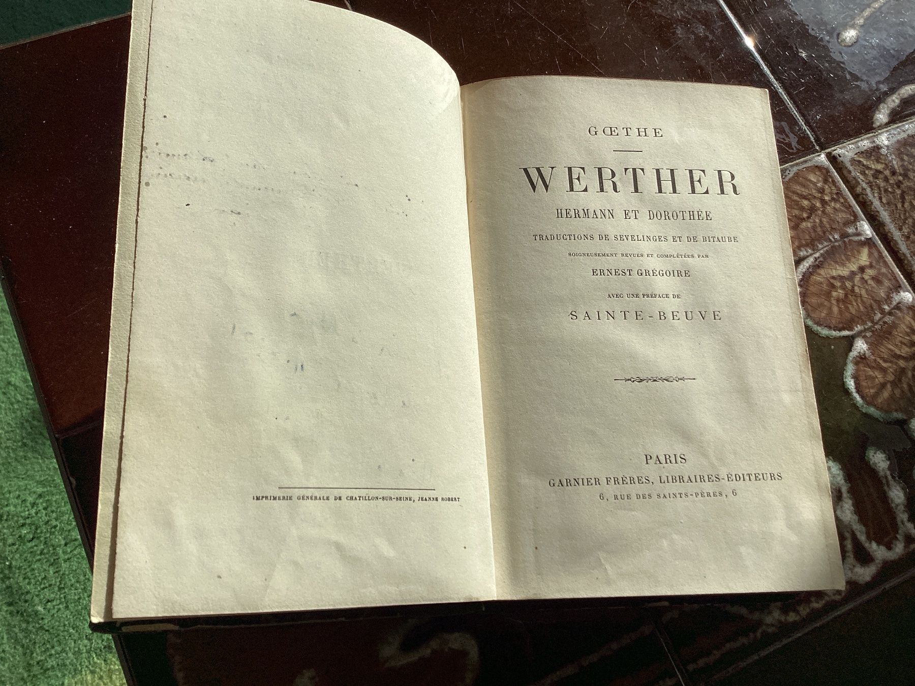 Libri: Werther. Hermann et Dorothée  1880 – Usato da Bursinel venduto da don_ccb9