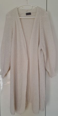 Strickjacke Myae, wollweiss One Size