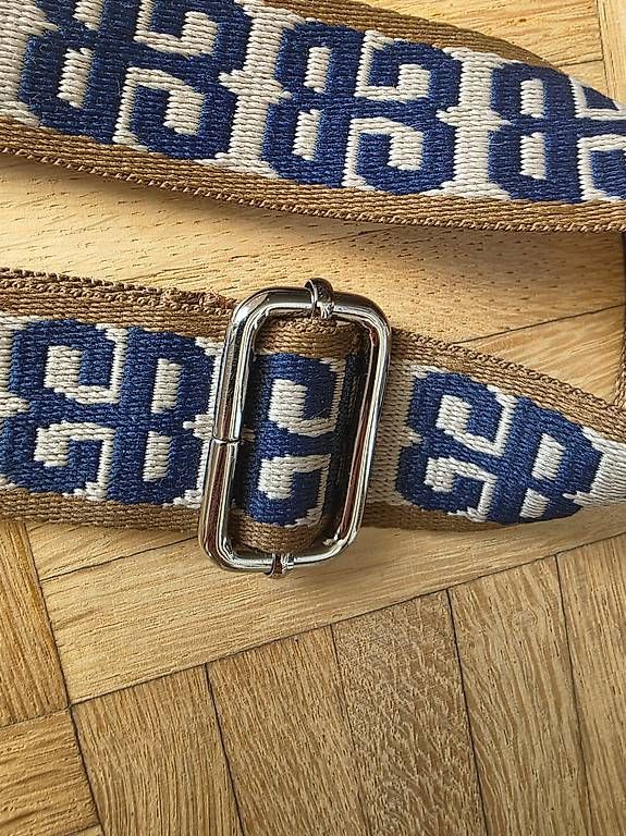 Sonstige Kleidung & Accessoires: Adjustable Wide Bag Strap  Navy/Beige Pattern – Gebraucht aus Wallisellen von dar_b2m2 1