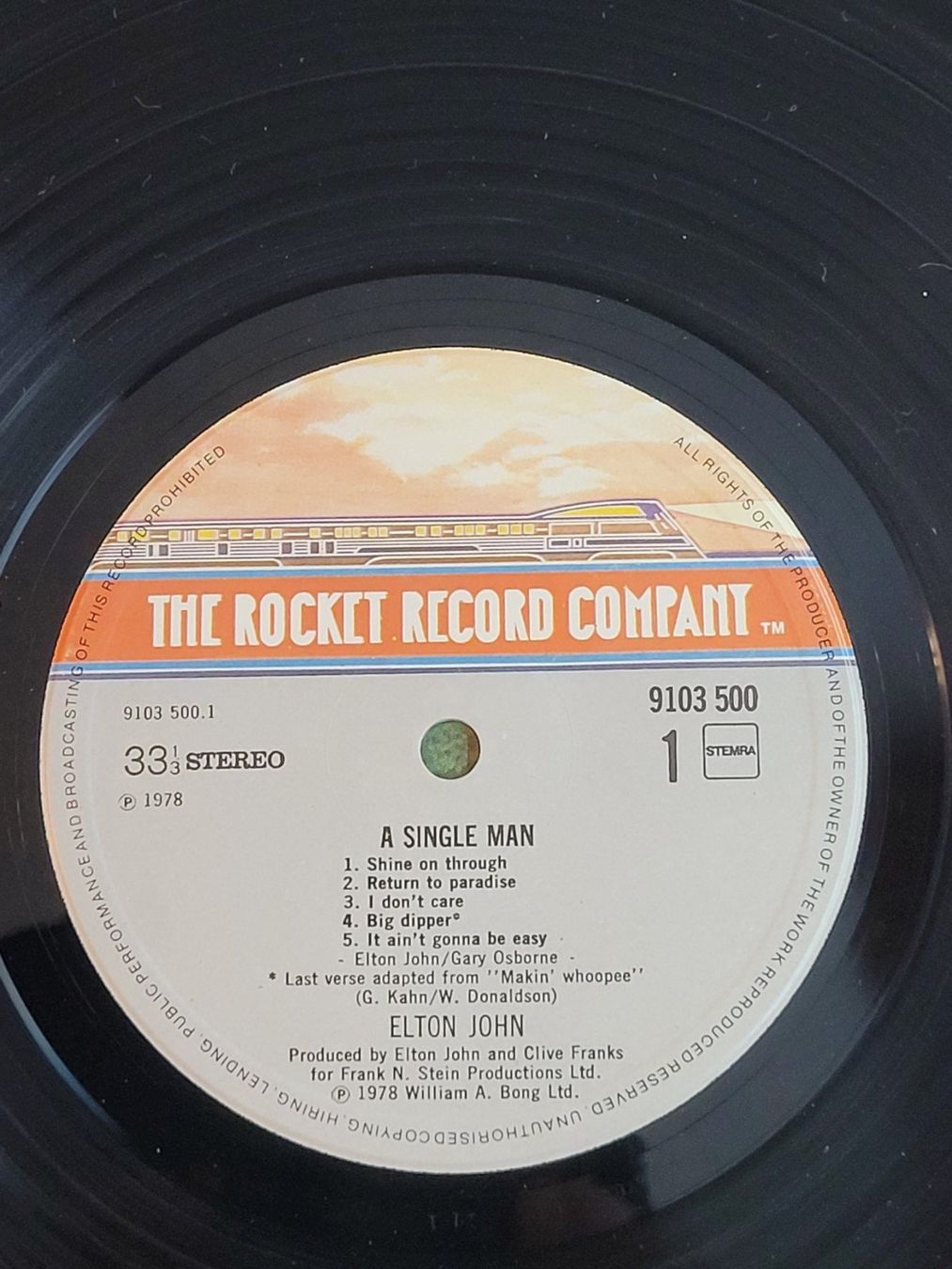 Schallplatten: Elton John - A Single Man - Vinyle 33T – Gebraucht aus La Chaux-de-Fonds von reu_kx5l 3