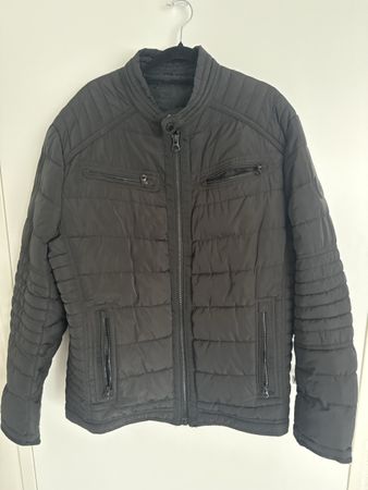 Herren Steppjacke C&A schwarz mit Reissverschluss