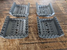 lego 54091 lot de 4 pièces Dark Bluish Gray Slope, Curved