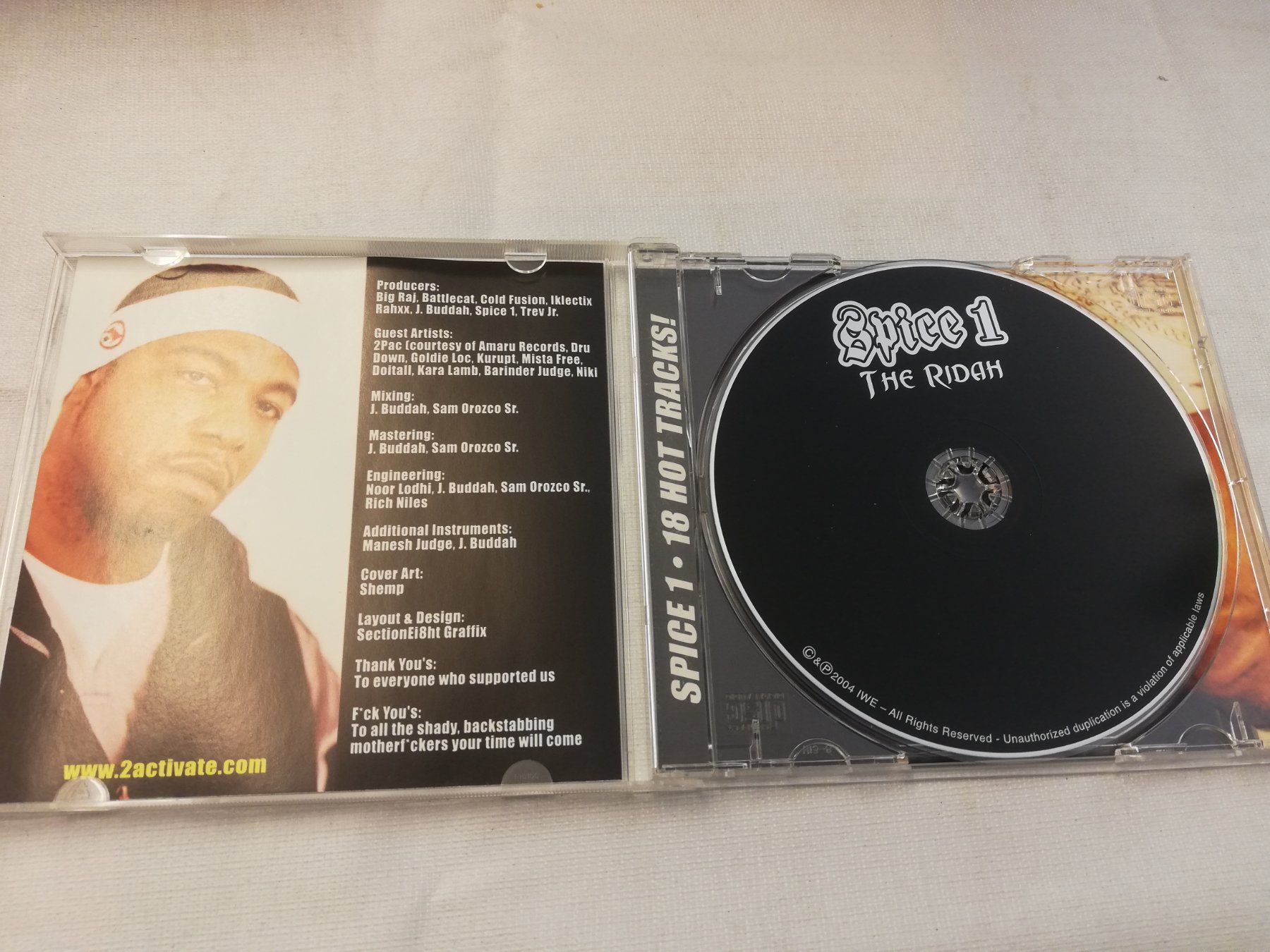 CD: SPICE 1 - THE RIDAH – Usato da Bern venduto da Vinylsound.ch 2
