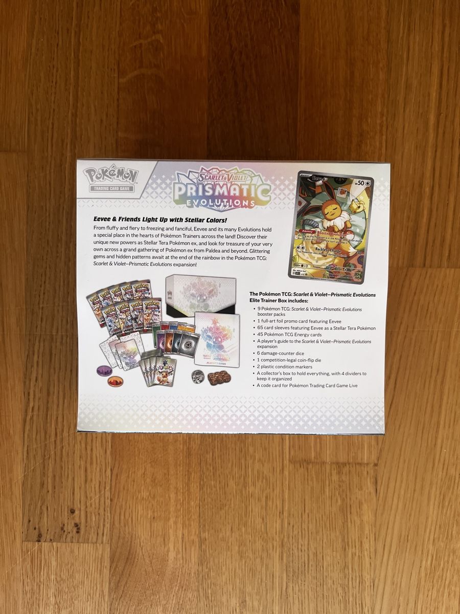 Pokémon Sammelbilder & Trading cards: Pokémon Prismatic Evolutions ETB – Neu (gemäss Beschreibung) aus Cham von stellarsky 1
