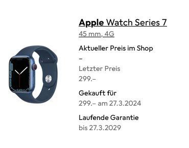 Apple Smartwatch: Apple Watch Series 7 – Gebraucht aus Zürich von egi07