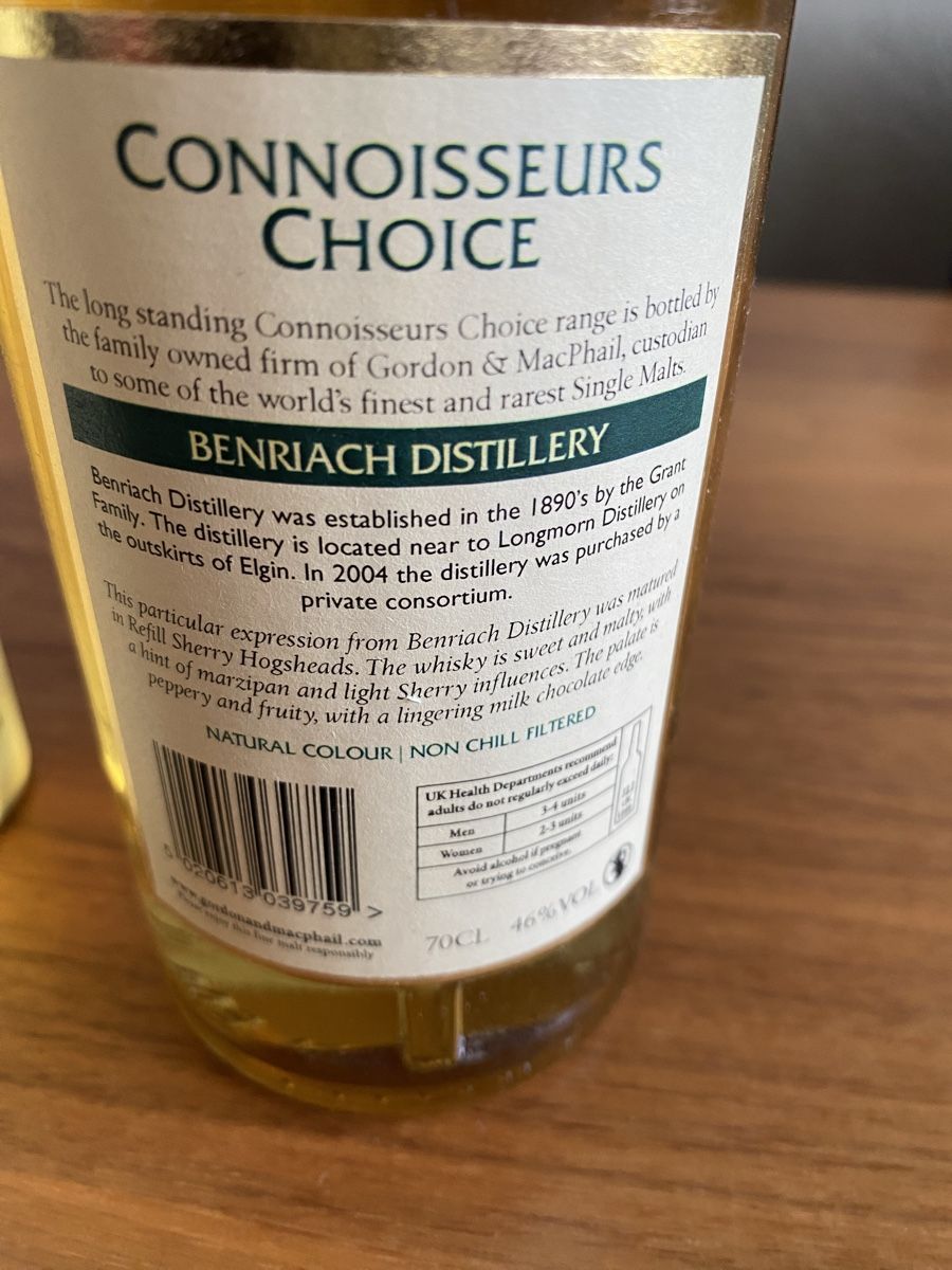 Benriach Bevande alcoliche: Whisky Benriach Gordon&Macphail 1997 – Nuovo e nell'imballaggio originale da St.Gallen venduto da Design04 2