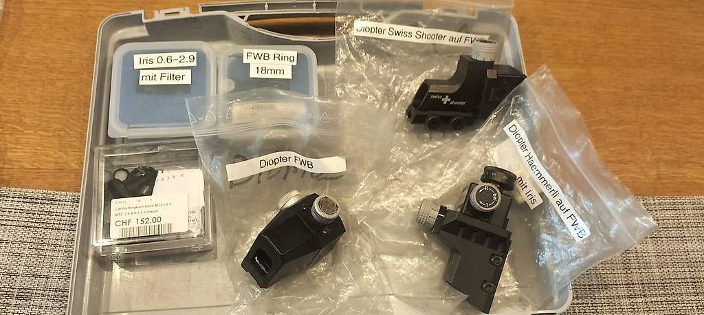 Obiettivi: Präzisionsdiopter und Irisblenden plus Zubehör – Usato da Steinach venduto da Tsgweh 2
