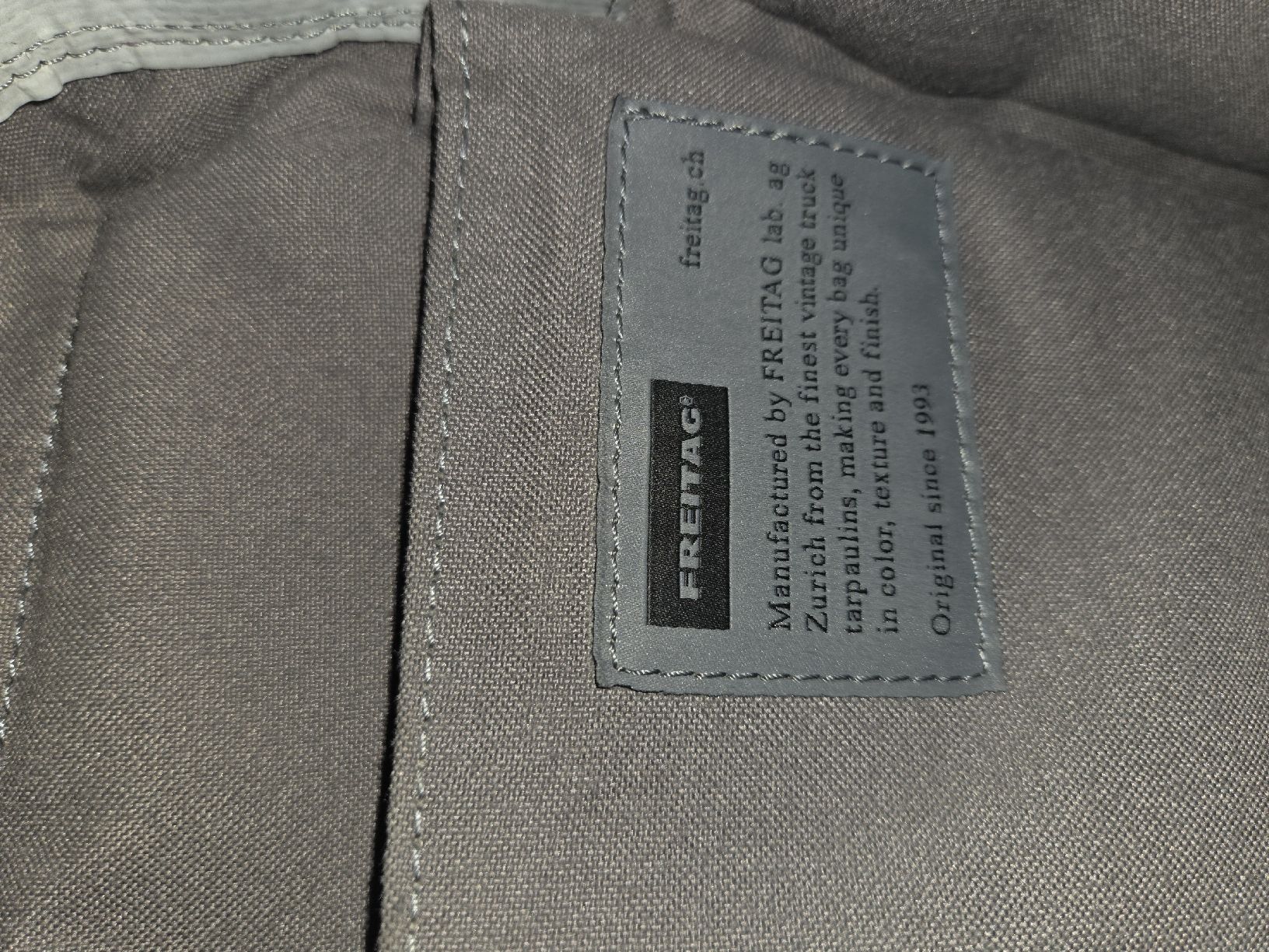 Freitag Borse da donna: FREITAG R523 Hoffmann grau – Usato da Auslikon venduto da lavendelblue 2