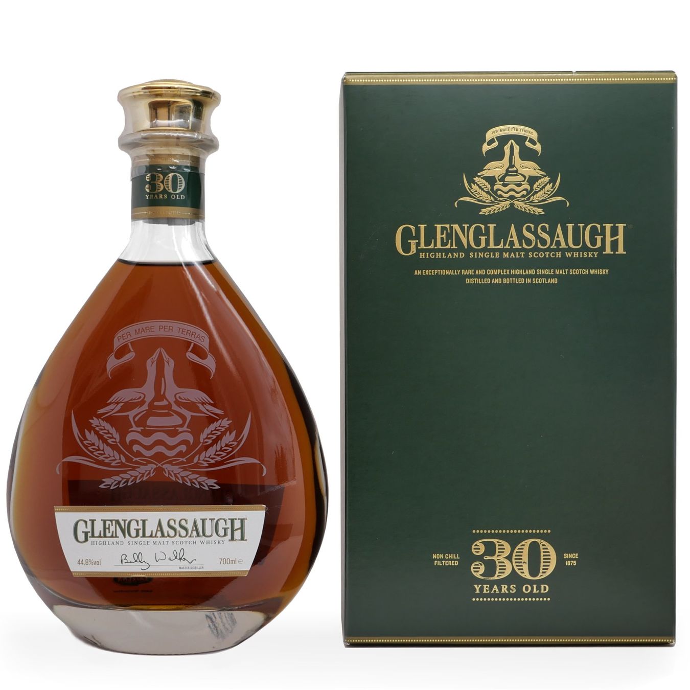 Glenglassaugh Spirituosen: Glenglassaugh 30Y Decanter Release 2013 Billy Walker 44.8% – Neu und originalverpackt aus Wohlen AG von MAXMALT