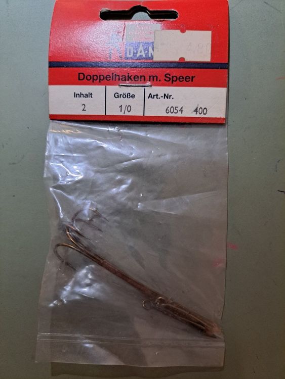 8er Set Doppelhaken Angelköder - Größen #6-13 Für Süß- Und Salzwasser