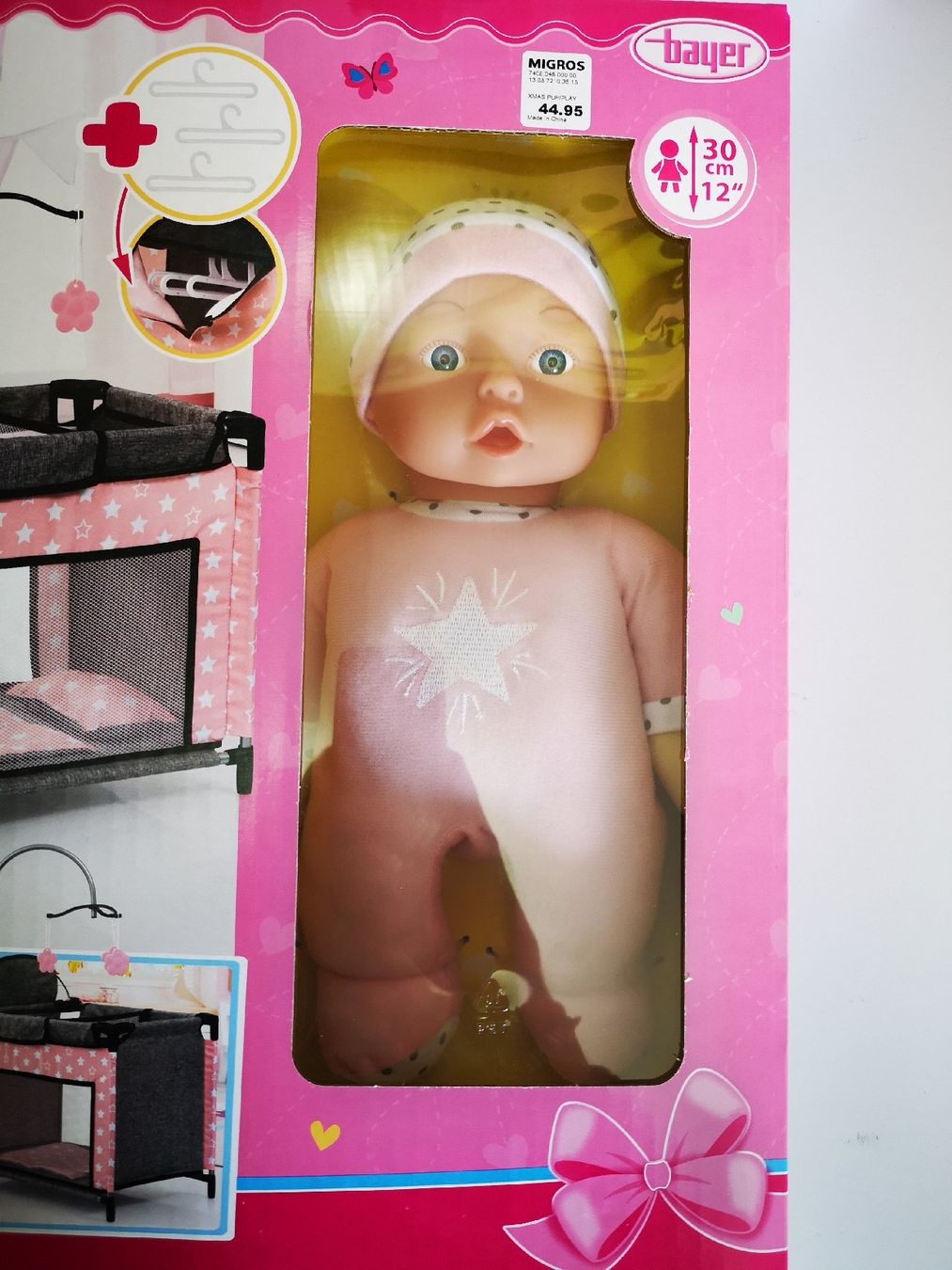 Puppen: Neue Puppe mit Bett von Bayer – Neu und originalverpackt aus Sevelen von gsandax 1