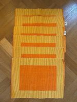 6 Tischsets Orange Baumwolle