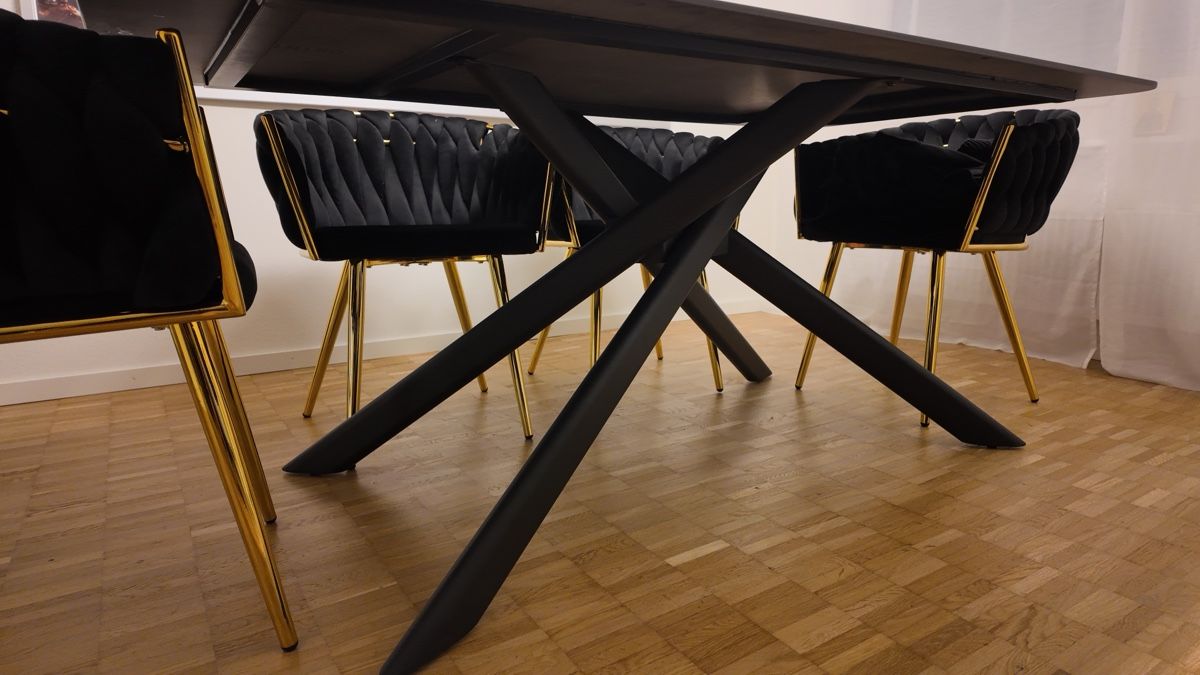 Tables: Designer Esstisch Marmoroptik Schwarz/Gold – Neuf (Voir description) à Niederglatt ZH par ric_t5pj 2