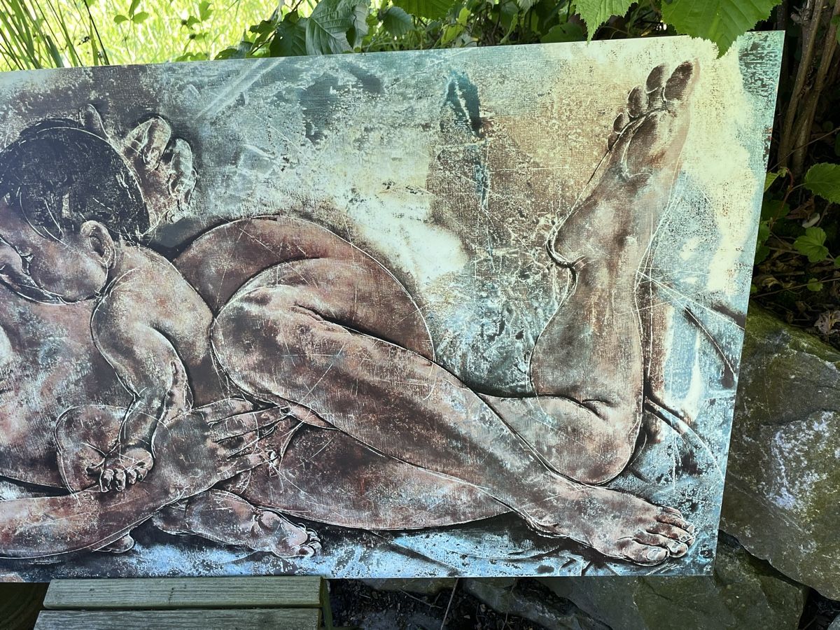Foto & Immagini: Grosses Hans Erni Bild "Mutter & Kind" – Usato da Wiesenberg venduto da swissantik 4