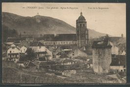 Carte P 1926 ( Poligny / Vue générale, Eglise St.Hippolyte )