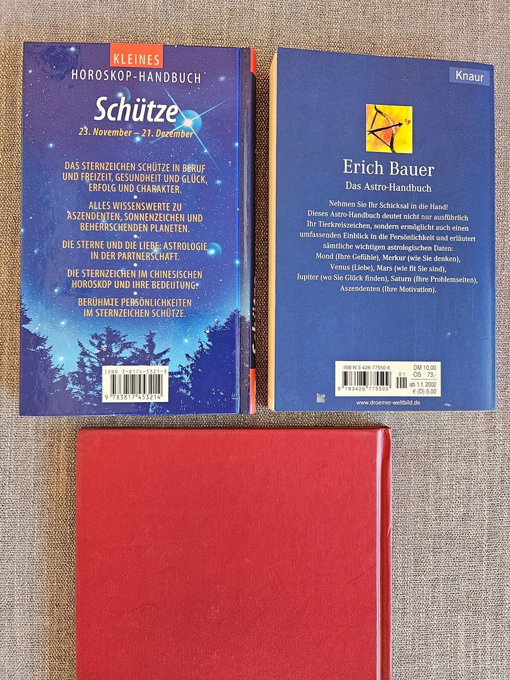 Bücher: Sternzeichen Schütze 3 Bücher – Gebraucht aus Beinwil am See von Schnugi6 1