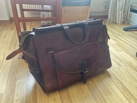 Reisetasche Leder braun gebraucht