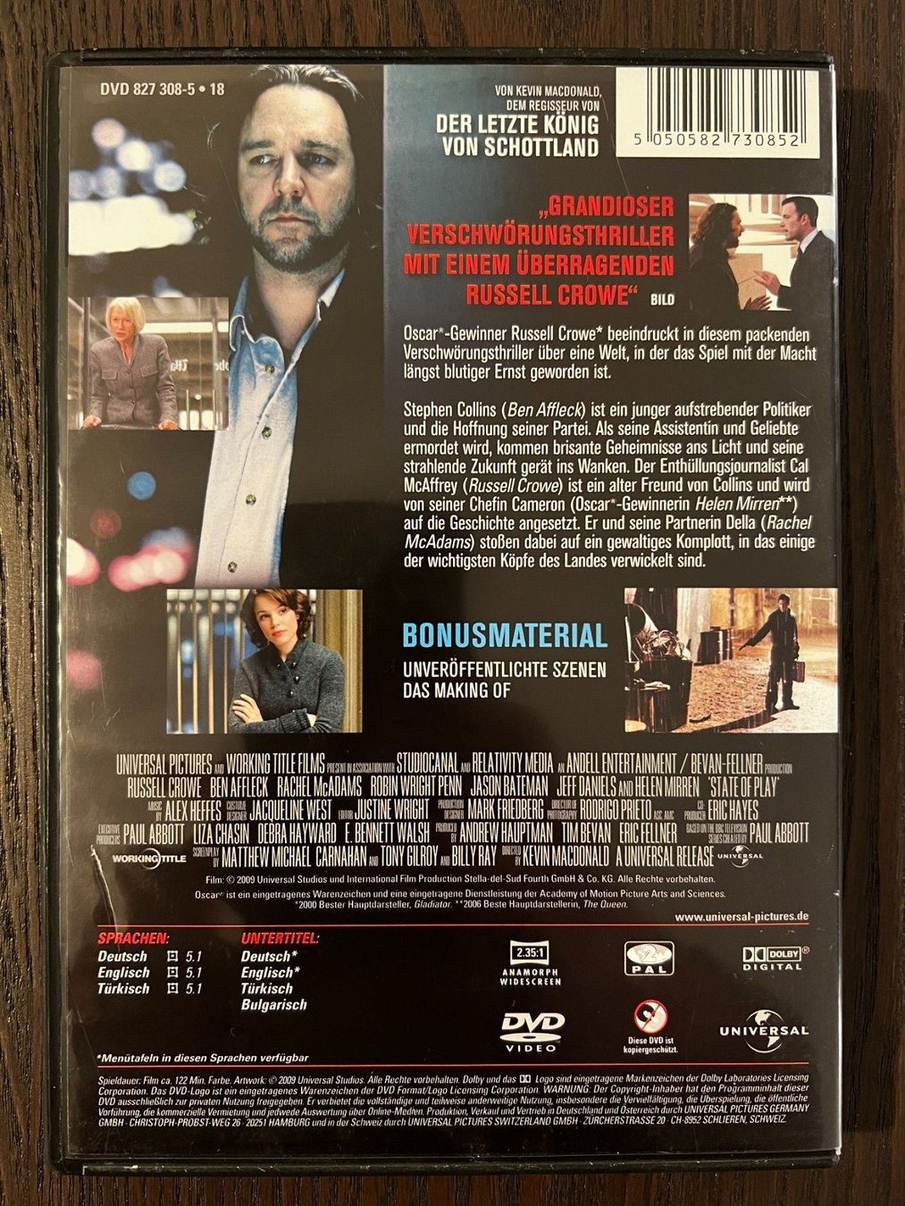 Tutti i DVDs: State of Play – Usato da Zürich venduto da FilmFreunde 1
