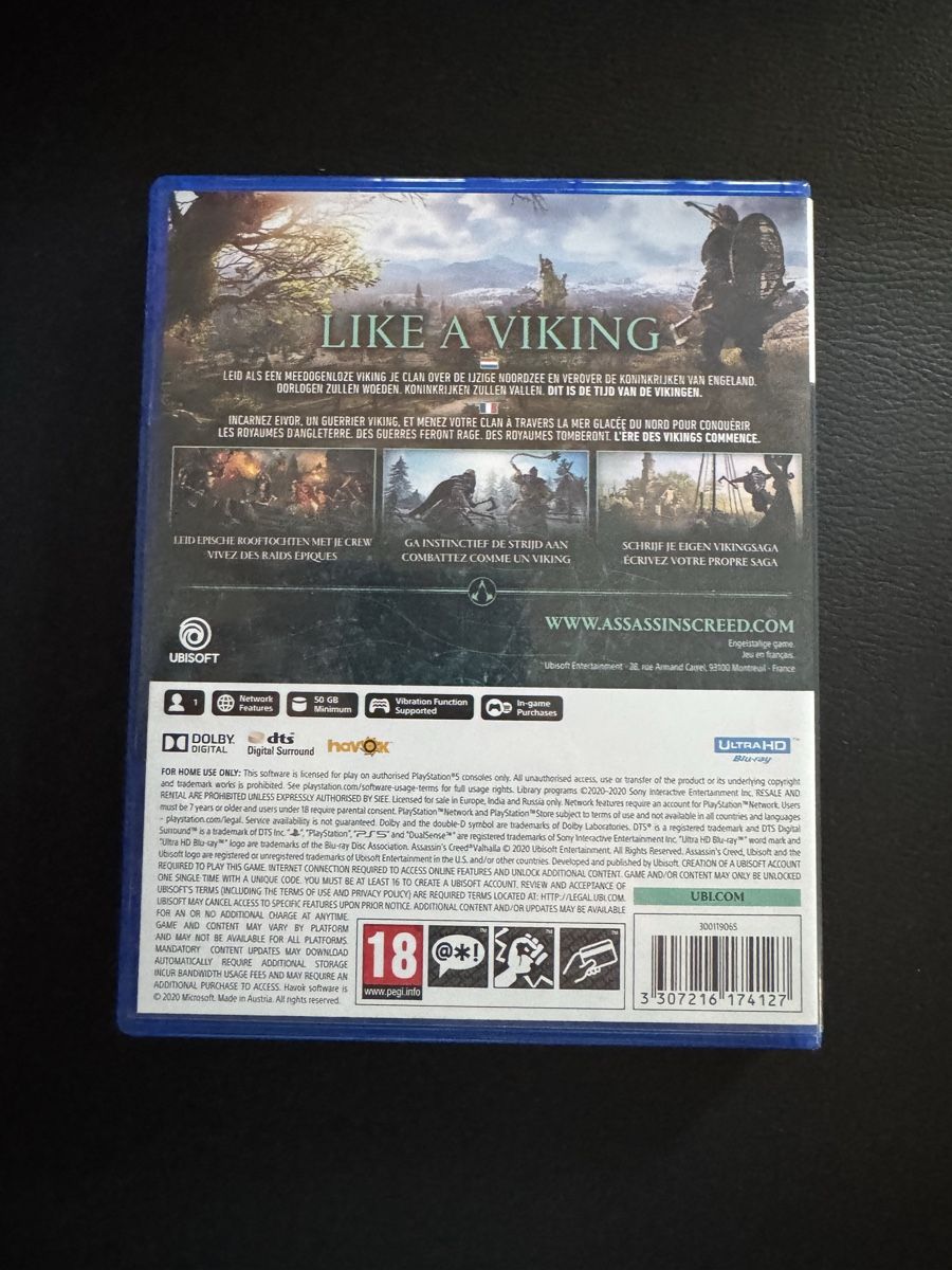 Jeux: Jeu PS5 Assassin's Creed Valhalla – D'occasion à Blonay par ADO_79 1