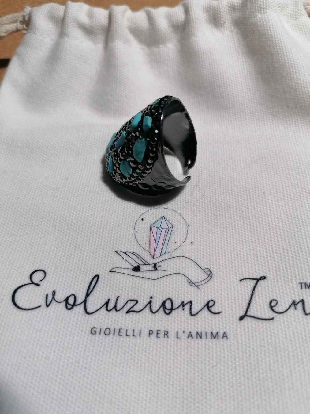 Anelli: Adjustable Bohemian "New Beginning" Turquoise Ring – Nuovo (secondo la descrizione) da Lugano venduto da Desrock 1