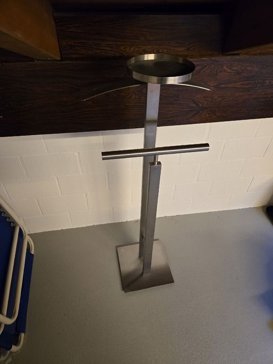 ZACK Garderobe VESTOR Aus Edelstahl Matt - Standgarderobe 170cm Höhe