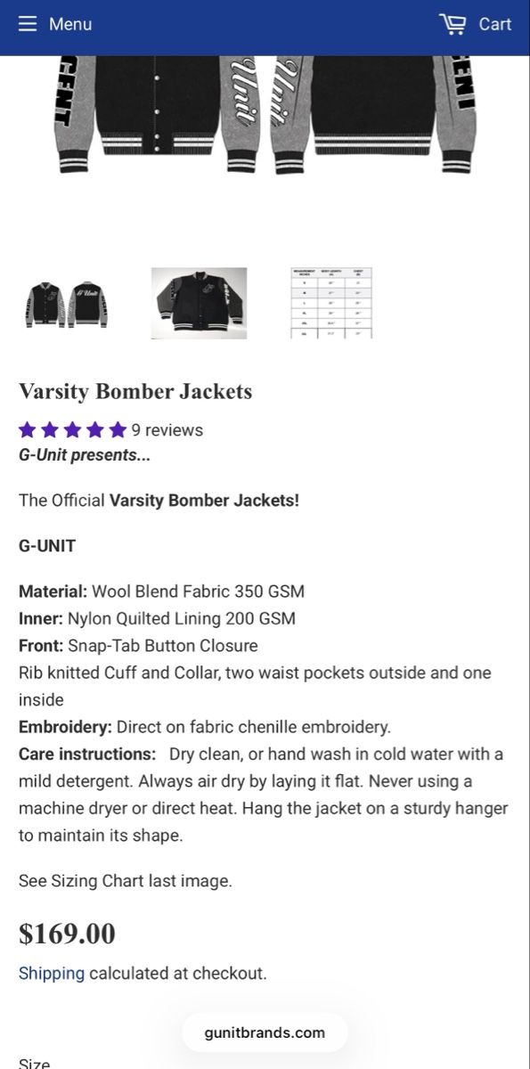 Jacken: G-UNIT ( 50 Cent) Varsity Bomber Jacket  | Grösse M – Neu (gemäss Beschreibung) aus Suhr von beni18 5