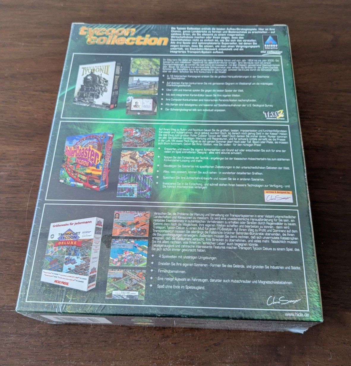 Giochi: Railroad Tycoon RollerCoaster Tycoon Transport Tycoon SEALED – Nuovo e nell'imballaggio originale da Basel venduto da Rromanv 1