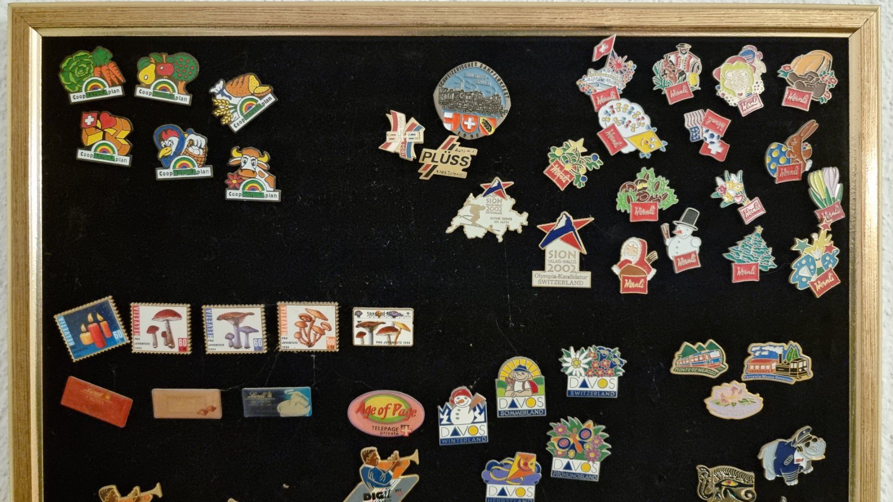 Tutte le decorazioni: Pinwand mit ca. 100 verschiedenen Pins – Usato da Lostorf venduto da Dalbi 1