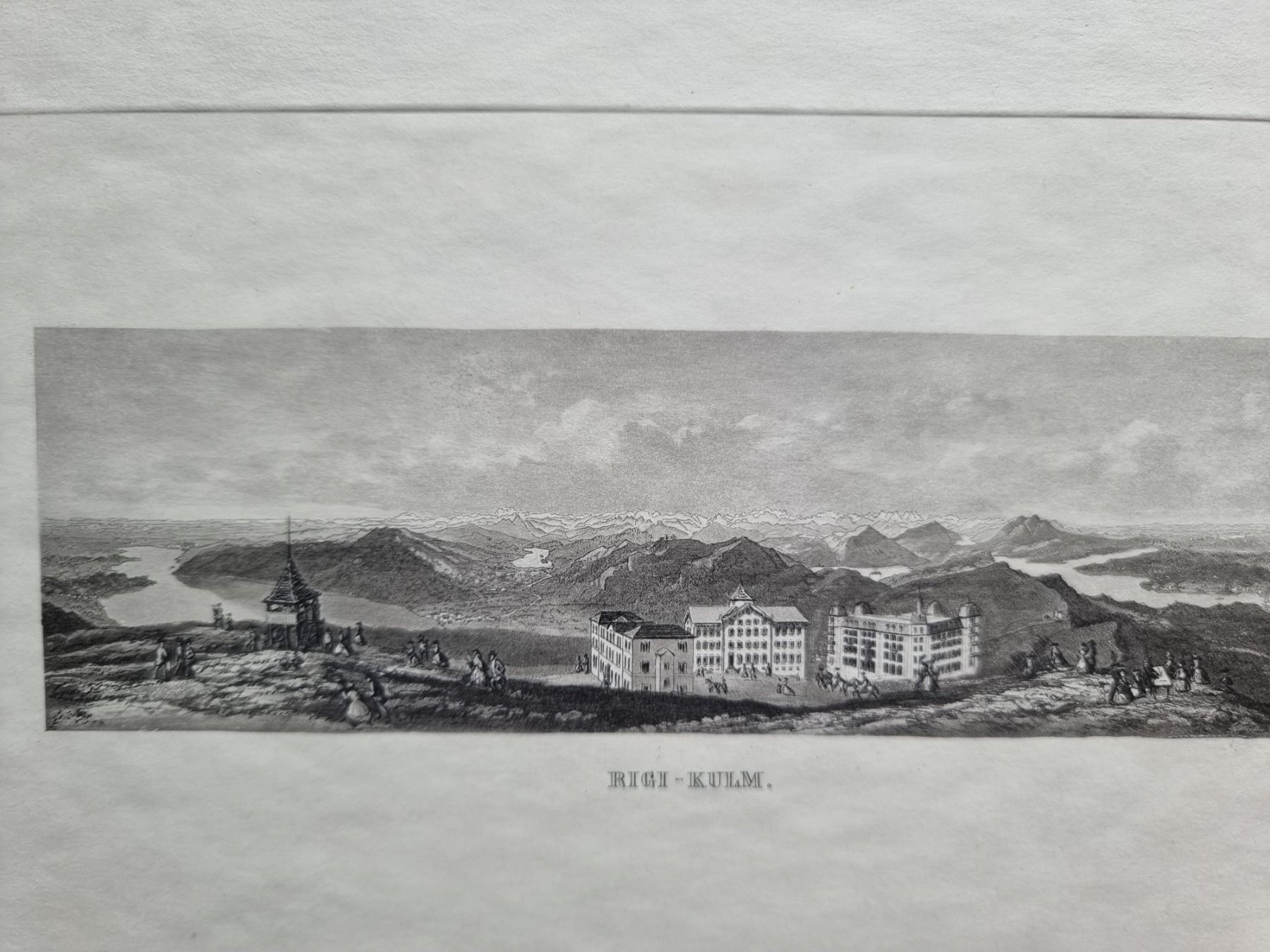 Incisioni: RIGI AQUATINTA BLATTGRÖSSE CA.34X25CM – Usato da Gersau venduto da grafik-kunst 1