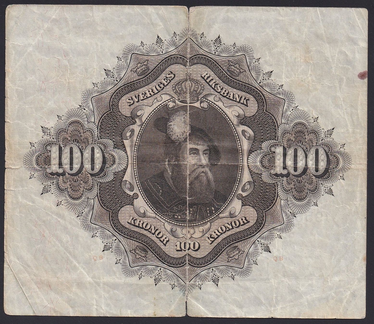 Banknoten: Schweden 100 Kronor 1956 – Gebraucht aus Brugg AG von banknoten_muesli 1