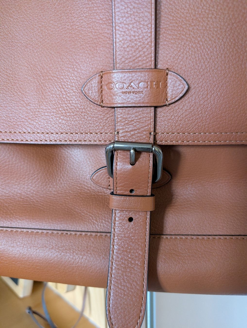 Coach Borse: Coach Hudson Saddle Pebbled Leather Messenger Bag – Usato da Aclens venduto da vce_qjm7