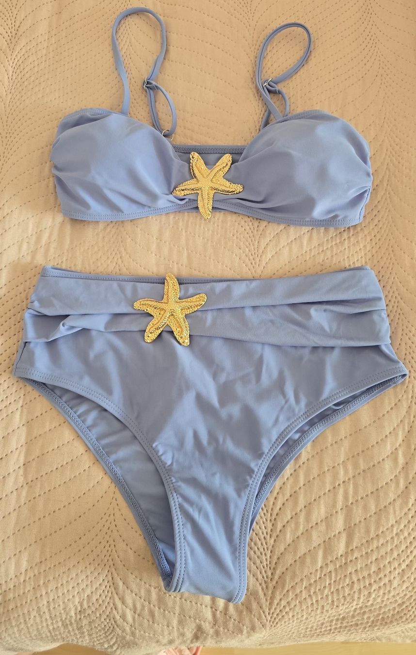 Shein Badekleider & Bikinis: Bikini hellblau mit Seestern Grösse S neu – Neu und originalverpackt aus Zürich von sta_l6yj