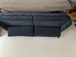Sofa Cord Grau 3-Sitzer guter Zustand
