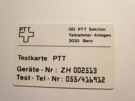 Testkarte PTT