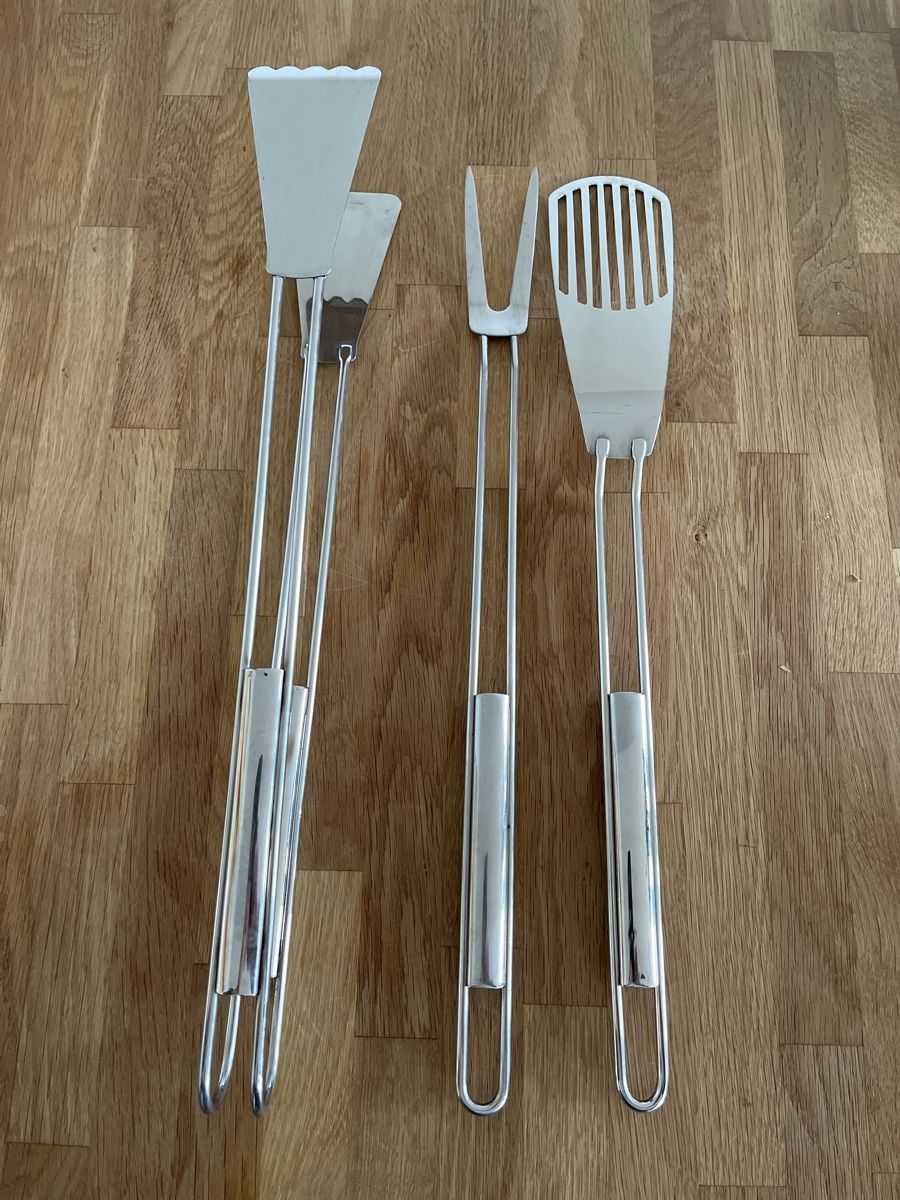 Set di posate: Grillbesteck 3 Teilig Grillzange – Nuovo (secondo la descrizione) da Fürigen venduto da smudo15 1