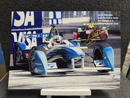 Original Signiert vom Alex Fontana Schweizer Rennfahrer 