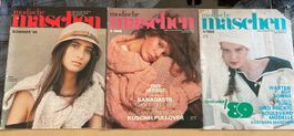 3 Hefte Modische Maschen 1988 mit Schnittmuster Anleitungen