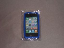 SILIKON ETUI IPHONE 4+4S  BLAU