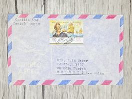 CL14 Enveloppe + Timbre Chili 1975
