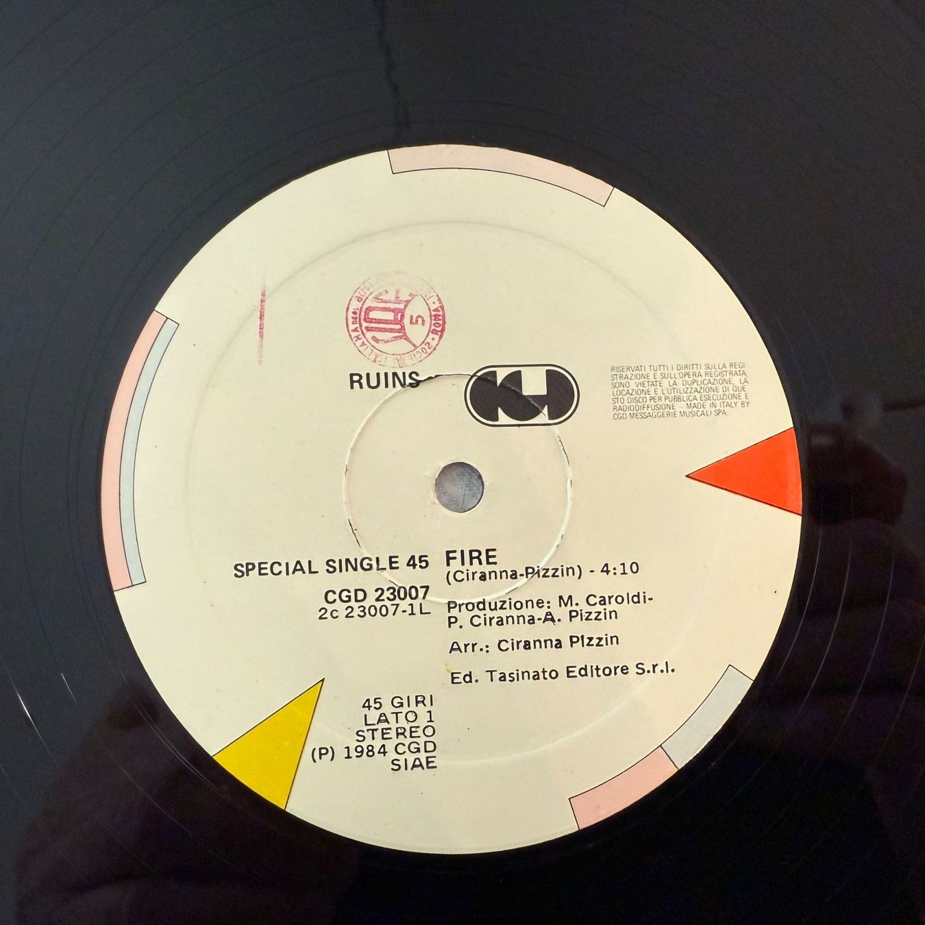 Schallplatten: RUINS - FIRE – Gebraucht aus Zürich von fehlton 3